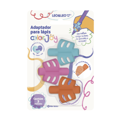 Adaptador de Lápis Ergonômico Escolar Color Joy Leonora imagem